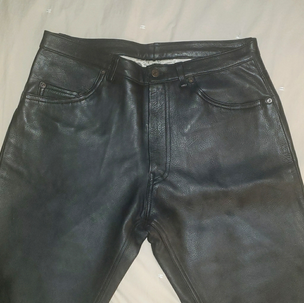 Custom leather pants.